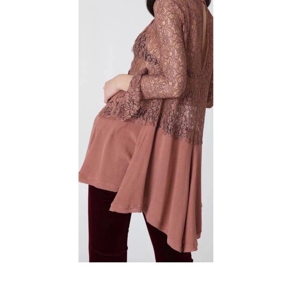 Free People Dusty Mauve Pink Lace Swing
Tell Tale Mini Dress/Tunic Size Medium - Picture 3 of 12